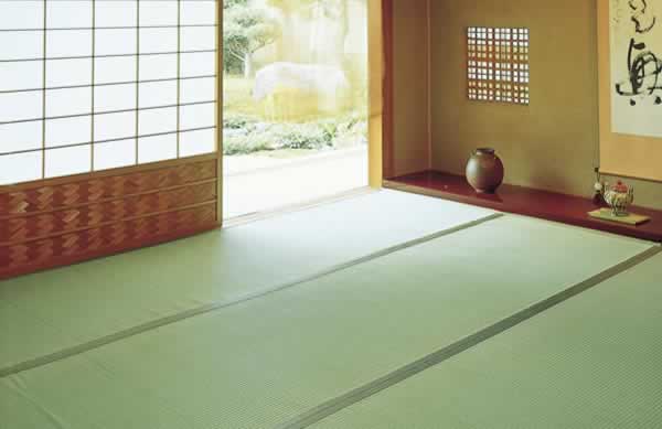 和室の畳の上敷き